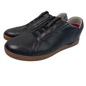 Kizik KZK New York total black leather shoes size 10.5 M0202BK-W